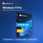 Microsoft Windows 11 Pro – Mise à niveau de la version Home vers la version Pro, licence à vie – KeyEase