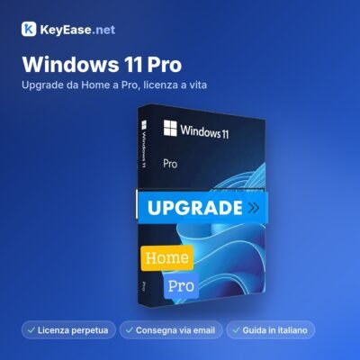 Microsoft Windows 11 Pro – Atualização de Home para Pro, licença vitalícia