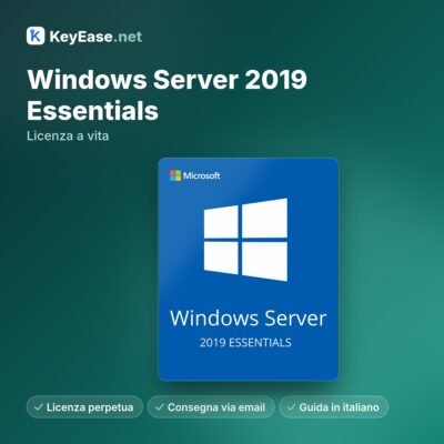 Microsoft Windows Server 2019 Essentials – Licença vitalícia