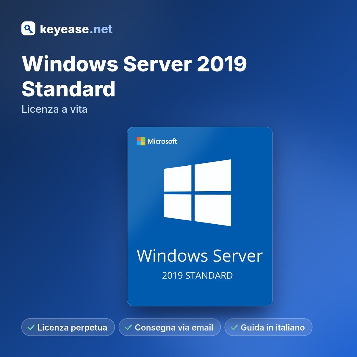 Microsoft Windows Server 2019 Standard – Lebenslange Lizenz – KeyEase Microsoft Windows Server 2019 Standard – Lebenslange Lizenz – KeyEase