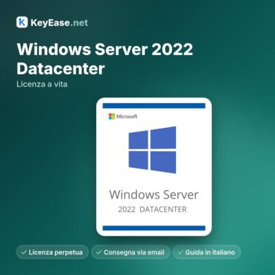Microsoft Windows Server 2022 Datacenter – Licença vitalícia